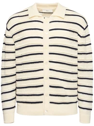Unisex-strickjacke Mit Offenem Kragen