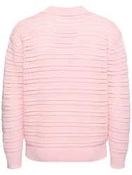 Unisex-Strickjacke Mit Offenem Kragen 