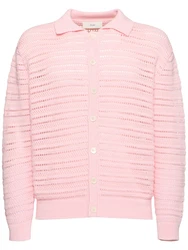 Unisex-Strickjacke Mit Offenem Kragen 