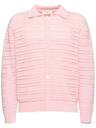 Unisex-strickjacke Mit Offenem Kragen