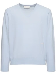 Unisex-pullover Mit V-ausschnitt
