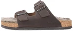 Rieker Herren Pantolette Dunkelbraun/Grau/Braun/Beige
