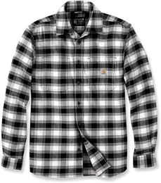 Rugged Flex Flannel, Hemd - Schwarz/Wei - XXL