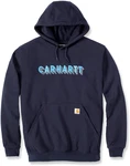 Carhartt Hoodie Rain Defender Logo Graphic Sweatshirt (105944) new navy