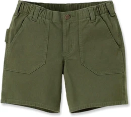 Rugged Flex Canvas Work, Shorts Damen - Dunkelgrn - W4