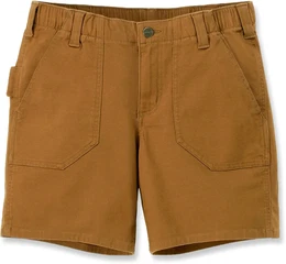 Rugged Flex Canvas Work, Shorts Damen - Hellbraun - W4
