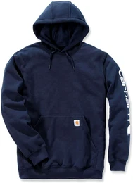 Logo, Kapuzenpullover - Dunkelblau - M