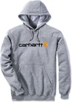 Carhartt Signature Logo Kapuzenpullover (100074) grau/hellgrau/heather grey (100074)