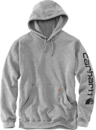 Logo, Kapuzenpullover - Hellgrau/Schwarz - M