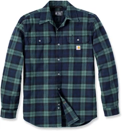 Heavyweight Flannel Plaid, Hemd - Grn/Blau - M