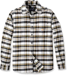 Rugged FlexTM Flannel Plaid, Hemd - Wei/Schwarz/Gelb - S