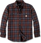 Carhartt Loose Fit Heavyweight Flannel Long-Sleeve Hemd Braun/Grau