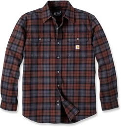 Heavyweight Flannel Plaid, Hemd - Braun/Grau - L