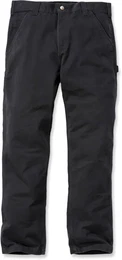 Washed Twill, Textilhose - Schwarz - W38/L34