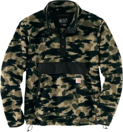 Relaxed Fit Duck Camo, Fleece-Pullover - Dunkelgrn/Grau/Schwarz - S