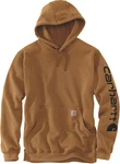 Carhartt Logo Kapuzenpullover Hoodie Braun