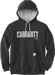 Felt Logo, Kapuzenpullover - Schwarz (Blk) - L