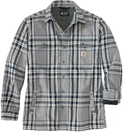 Flannel-Sherpa, Hemd/Jacke - Grau/Dunkelgrau (Aph) - L
