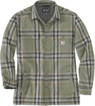 Carhartt Flannel Sherpa Hemd/Jacke Dunkelgrün/Khaki/Grün