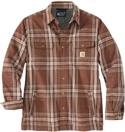 Flannel-Sherpa, Hemd/Jacke - Braun/Grau (227) - XXL