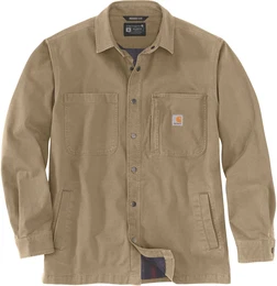 Canvas-Fleece, Hemd/Jacke - Beige (Dkh) - XXL