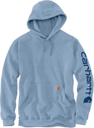 Carhartt Midweight Sleeve Logo Hoodie Kapuzenpullover blau/Hellblau