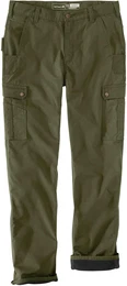 Ripstop-Fleece, Cargohose - Dunkelgrn (G72) - W36/L36