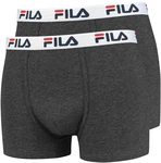 FILA Herren Boxer Shorts 2er Pack dunkelgrau