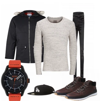 Winter Outfits mit Sneaker shoe the bear "100"