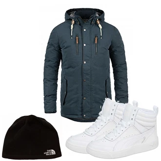 Outfit mit Schwarz Hut The North Face "23rt"