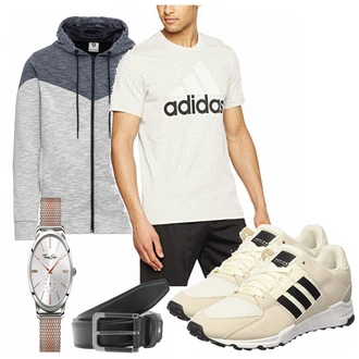 Outfit mit Schuh Adidas "Aabraham"