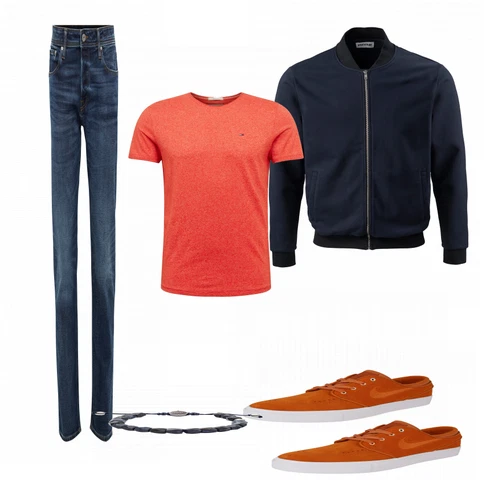 Orange Schuh Sneaker Nike kombinieren