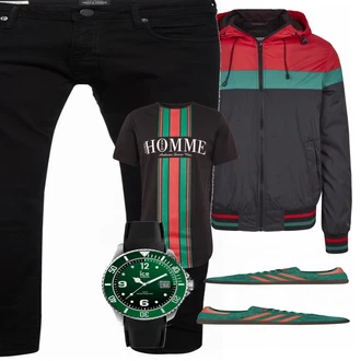 Outfit mit Grün Sneaker Adidas "ABOUT YOU"