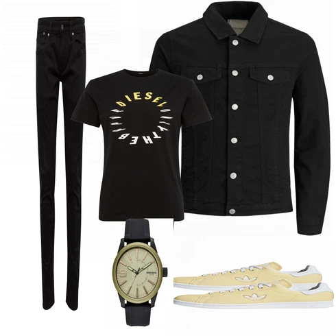 Schwarz SommerJacke Jack & Jones kombinieren