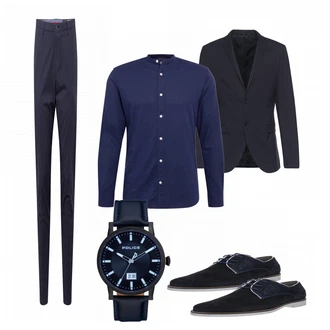 Business Outfits mit Schwarz Anzug SELECTED HOMME "About You"