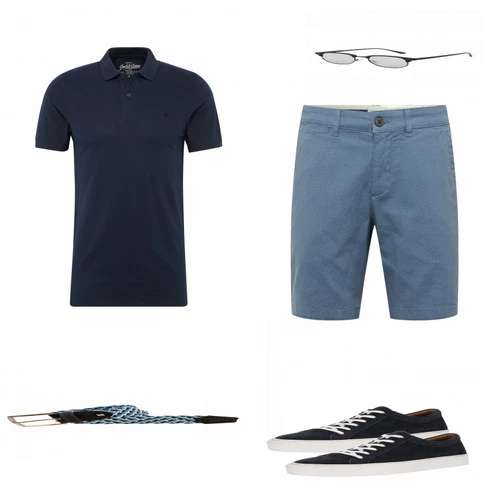 Schwarz Poloshirt Jack & Jones kombinieren