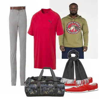 Outfit mit Braun Tasche The North Face "About You Style"