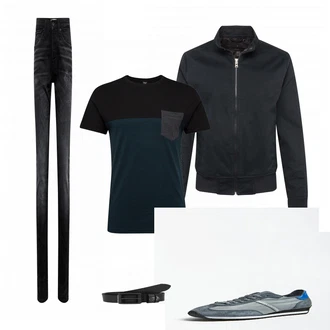 Outfit mit Blau Schuh Sneaker Guess "About You"