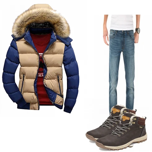 Braun Schuh/Winterschuh/Winter Parka Pastaza kombinieren