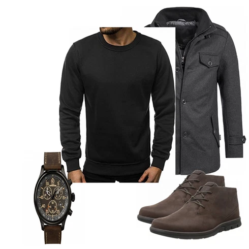 Blau Overall/Wintermantel/Winter Parka Indicode Jeans kombinieren
