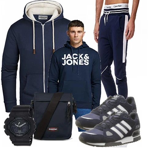 Blau Schuh Casio kombinieren