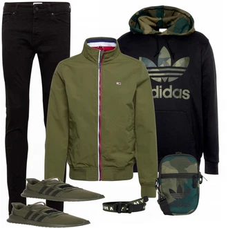 Outfit mit Blau Schuh Sneaker Adidas Originals "ADIDAS"
