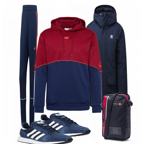 Blau Sportschuh Adidas Originals kombinieren