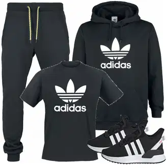 Outfit mit Schwarz Schuh Sneaker Adidas Originals "Adidas"