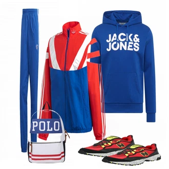 Outfit mit Blau Sneaker New Balance "ADIDAS"
