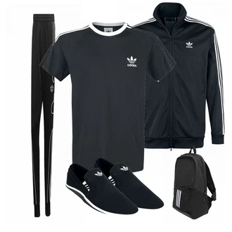 Outfit mit Weiß Schuh Sneaker Adidas "Adidas"