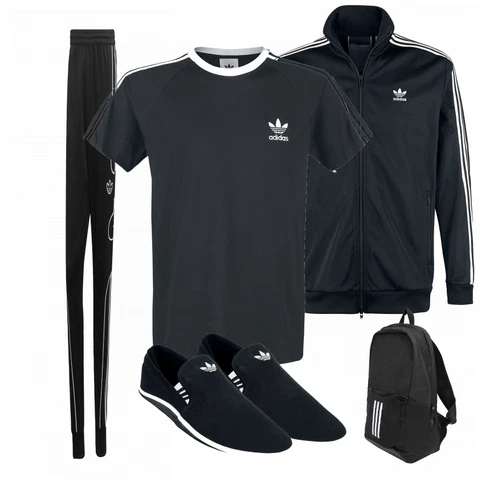 Weiß Schuh Sneaker Adidas kombinieren