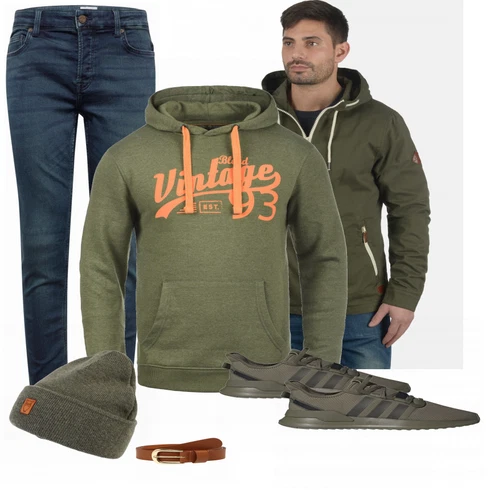 Mischfarben Hut KnowledgeCotton Apparel kombinieren