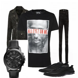 Outfit mit Blau Unkategorisiert Tigha "AllEyezOnMe"