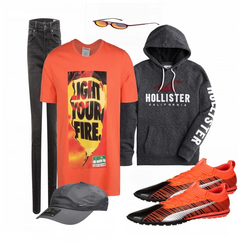 Orange Puma kombinieren